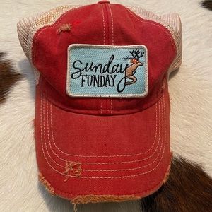 Judith March Red Sunday Funday Hat